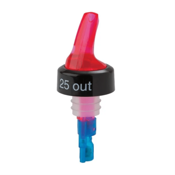 Red Quick Shot 3-Ball Pourer 25ml (12 Pack)