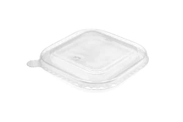 PET Square Lid Fits 750ml & 1000ml Square Bowls