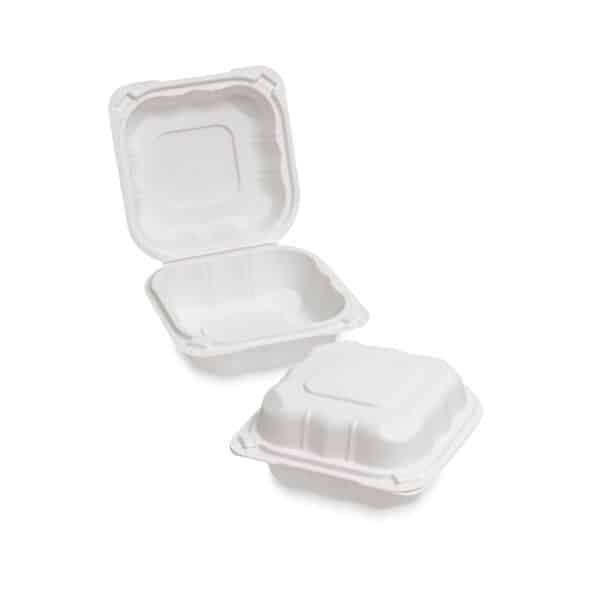 Microwave Burger Box (138x140x70mm/5.5x5.5'') White HP7