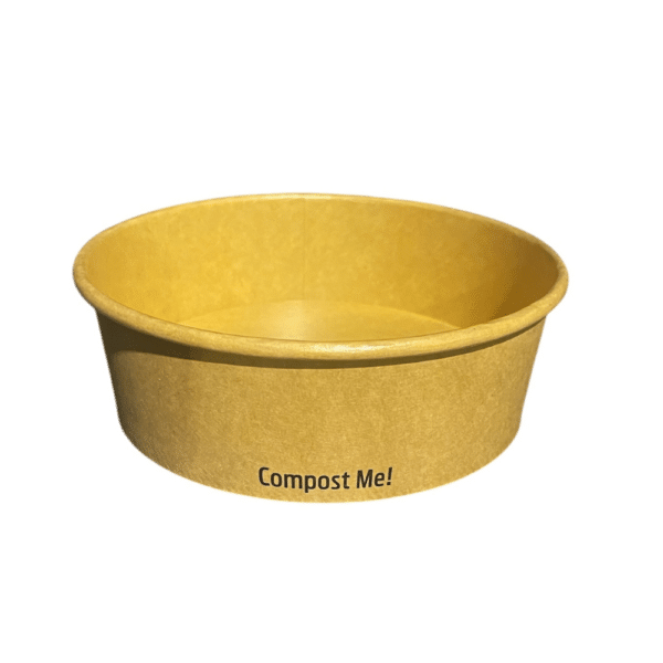 Aqueous Kraft Round Bowls 500ml