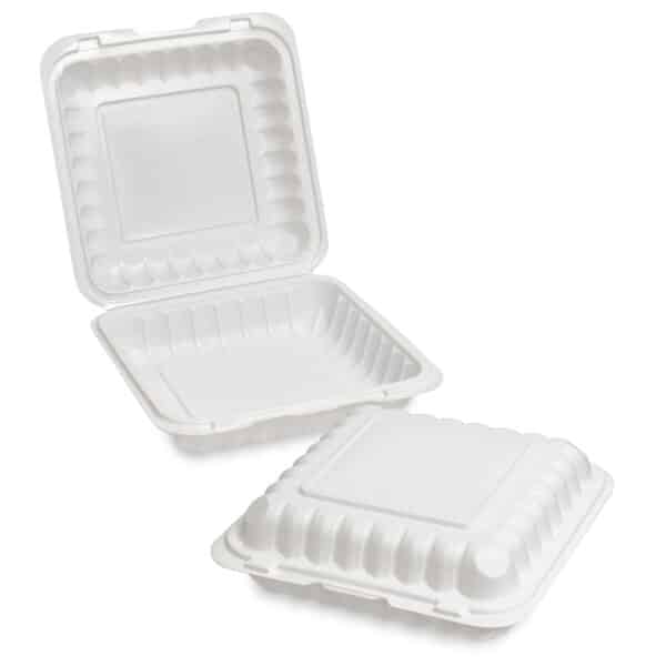 Microwave Meal Box (230x230x72mm/9x9'') White
