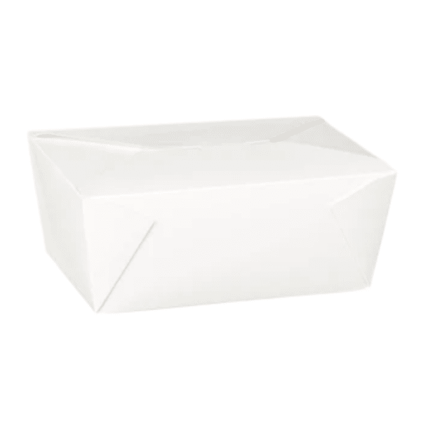 No 4 White Paper Food Container