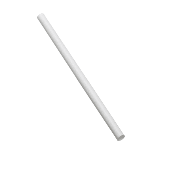 Paper Clear / Cream Smoothie Straws 8"