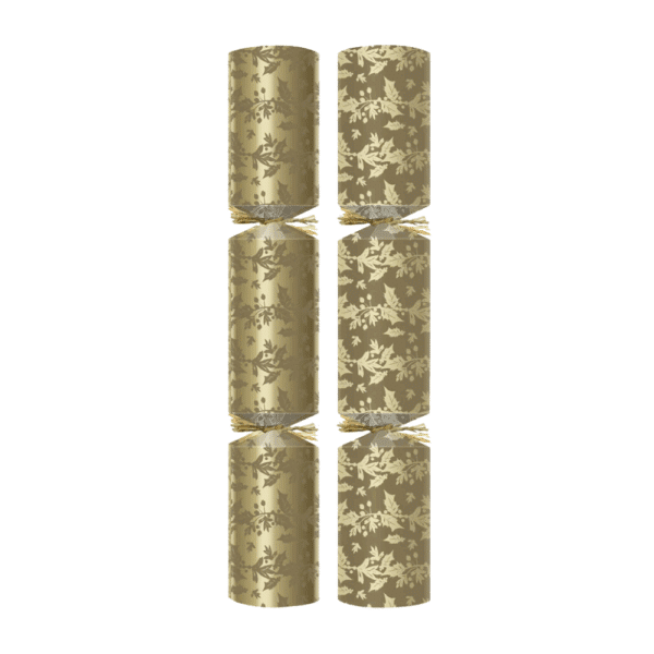 11″ Gold Holly Berry Christmas Crackers
