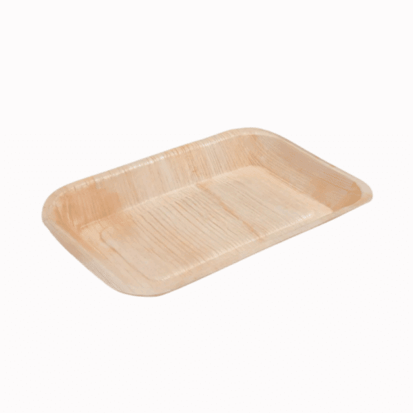 Palm Leaf Rectangle Canape Tray 10 x 6