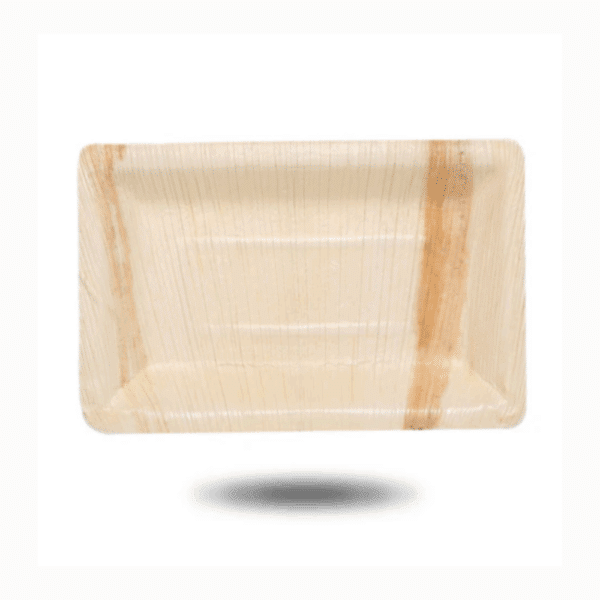 Palm Leaf Rectangle Canape Tray 8 x 5