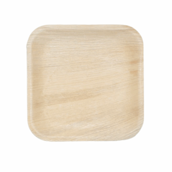 Palm Leaf Square Plate 25cm