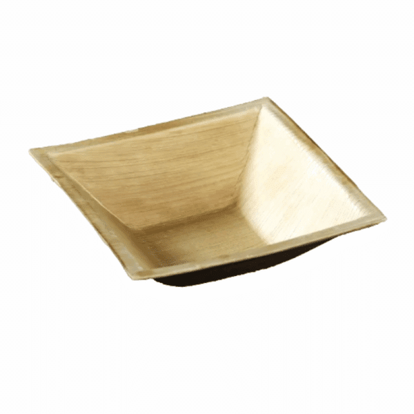 Palm Leaf Square Bowl Deep 16cm