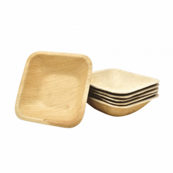 Palm Leaf Square Bowl 9cm