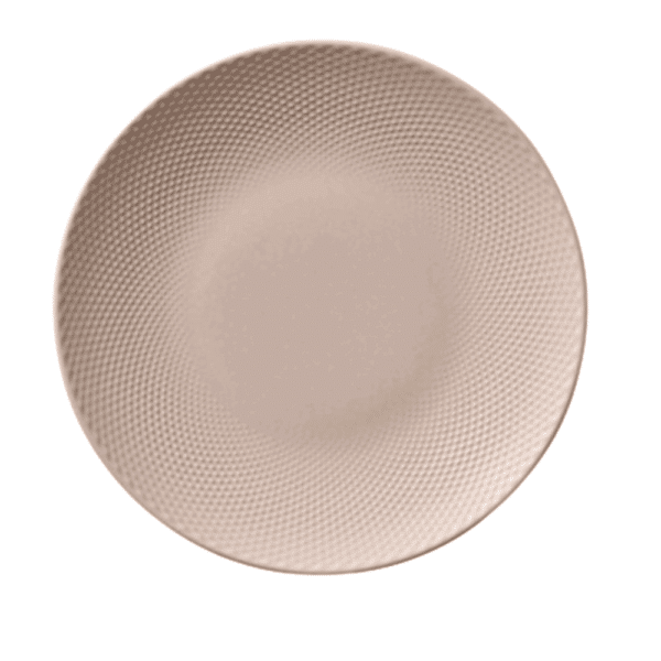Plate Flat Round Coupe Embossed 17cm