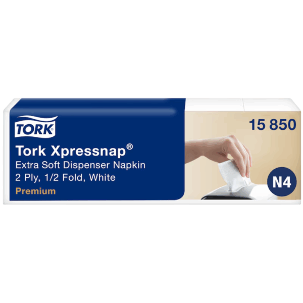 Tork Xpressnap® White Extra Soft Dispenser Napkin N4