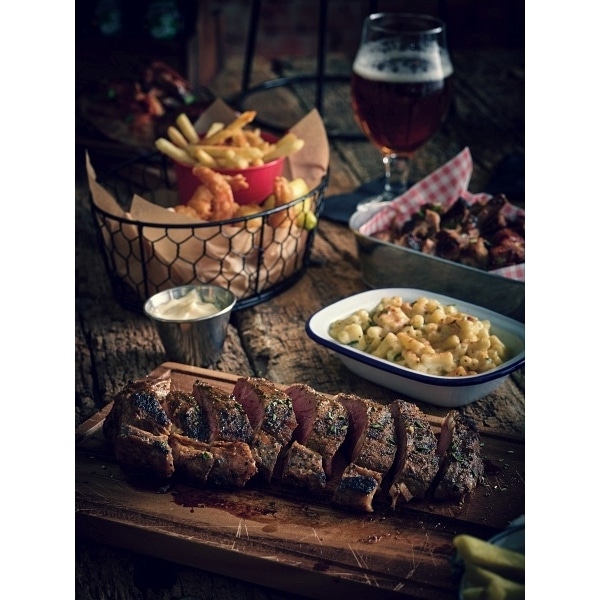 Enamel Rect. Pie Dish White & Blue 18cm - Image 2