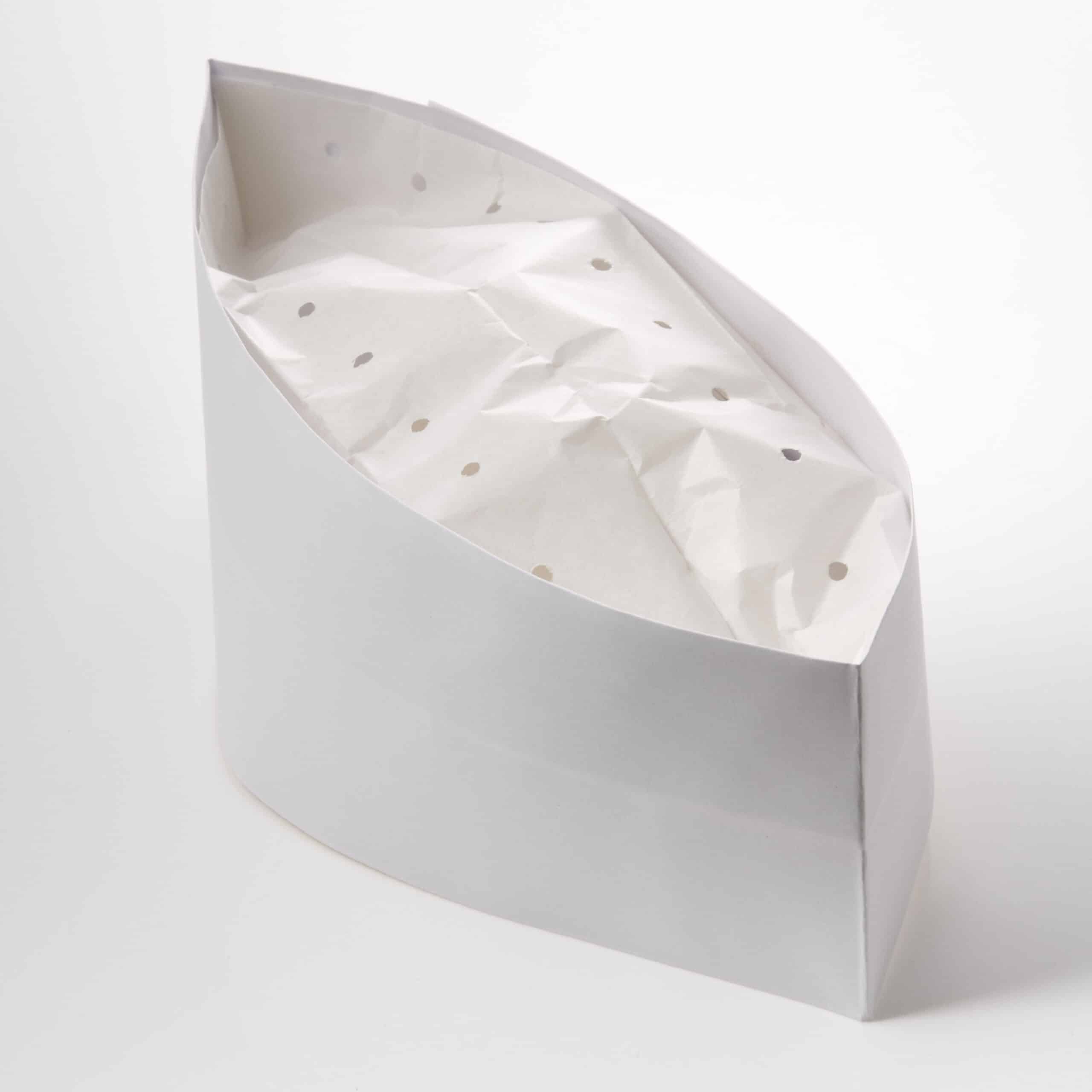 Paper Forage Hat Adjustable Size Plain White