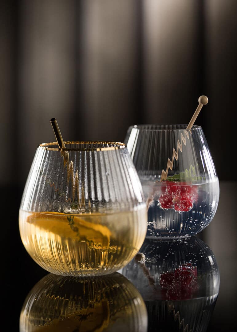 Hayworth Stemless Gin 22oz (65cl) - Gold Rim - Image 2
