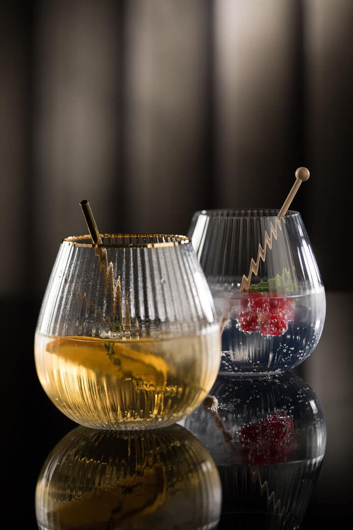 Hayworth Stemless Gin 22oz (65cl) - Gold Rim - Image 5